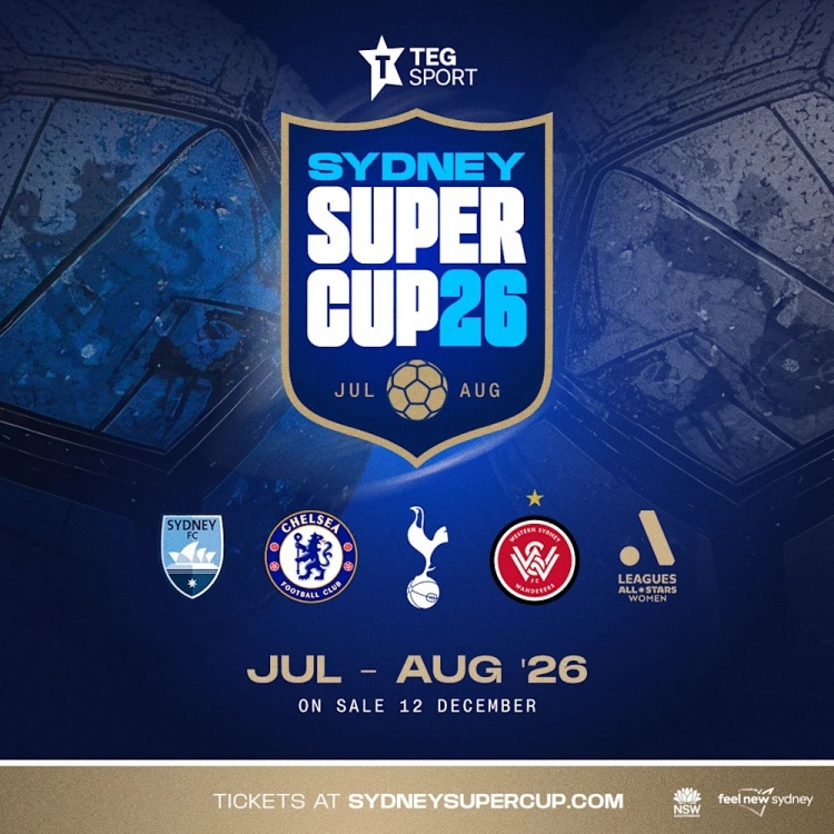 切尔西官方：男足和女足将在明夏参加悉尼超级杯，对阵热刺等队